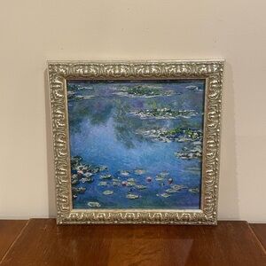 Claude Monet Water Lilies Framed Print 11x11 French Impressionist Wall Art